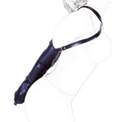 KinkHarness Camisole Strict Leather Zipper